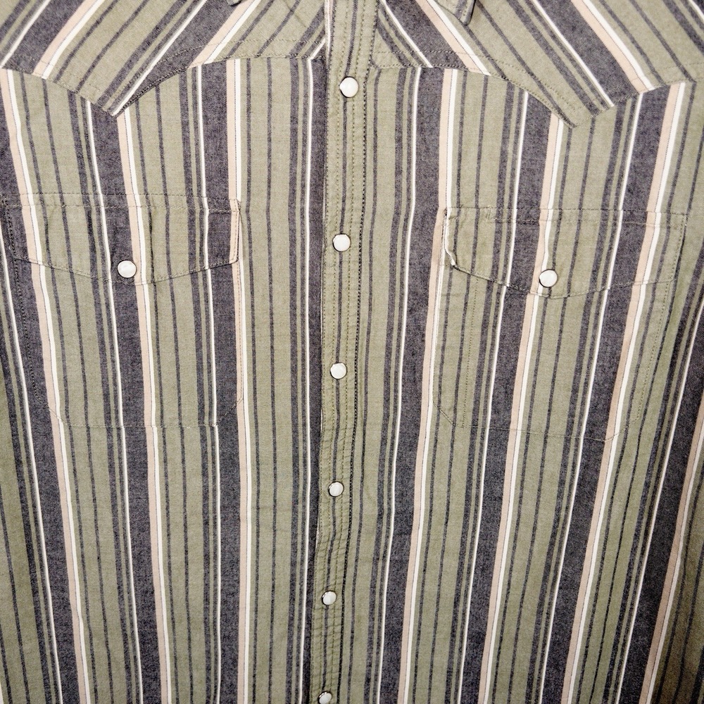 C E Schmidt Men's Western Work Shirt Med Long Sleeve Snap Front - Picture 10 of 10